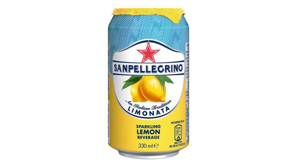 San Pellegrino Limonata · Sparkling lemon water 11.5 ounces can.
