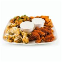 Wing Platter (80 Pcs.)  · 80 wings, carrots and celery, choice of four 6 oz house-made sauces, up to 4 wing flavors.