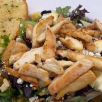 Embarcadero Salad · An entrée salad with spring mix, pears, apples, walnuts, dried fruit and bleu cheese. Served...