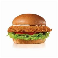 The Big Chicken Fillet Sandwich · A crispy chicken fillet dusted with Southern spices, topped with lettuce, tomato, and mayonn...