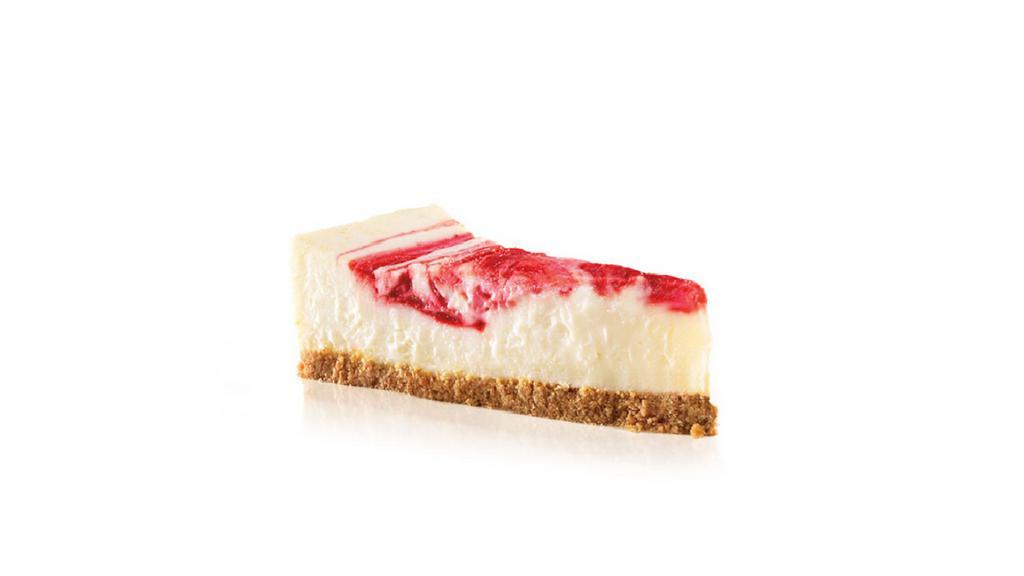 Strawberry Swirl Cheesecake · Creamy strawberry cheesecake with a graham cracker crust.