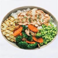 Hawaiian Teriyaki | Chicken · grilled Rocky Jr® breast, grilled pineapple, stir fry of glazed shiitake mushrooms, broccoli...