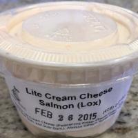Premium Cream Cheese (4 oz) · 4oz (Tomato basil, jalapeño, lox/salmon).