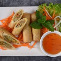 Fried Vegetable Egg Rolls · fried rolls, cabbage, carrot, taro, shiitake mushroom, clear noodle, house made sweet & sour...