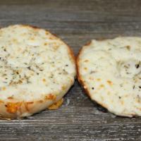White Pizza Bagel · Garlic, butter & cheese.