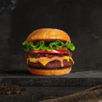 Vegan 101 Burger  · Seasoned Impossible meat patty topped with lettuce, tomato, onion, pickles, mustard and vega...