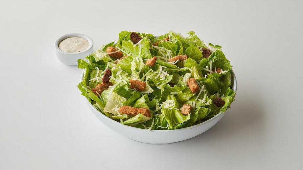 Regular Caesar Salad · Fresh romaine lettuce tossed with Asiago cheese, croutons, and Erik's famous Caesar dressing.. Calorie count includes dressing. . 250 Cal