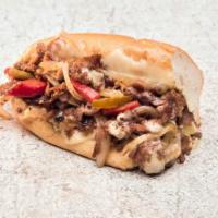 Classic Philly Cheese Steak (Half) · Around 4-5 inches in length with 4 ounces of Protein of your choice. Please note that removi...