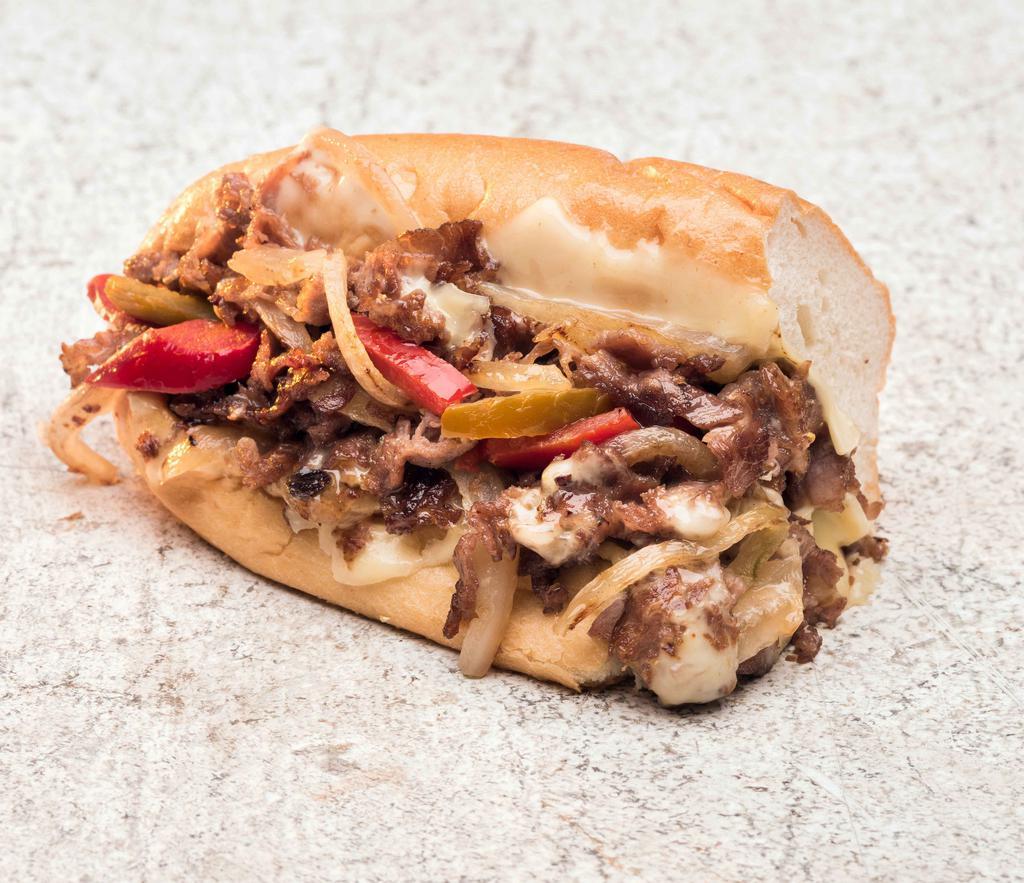 Classic Philly Cheese Steak (Half) · Around 4-5 inches in length with 4 ounces of Protein of your choice. Please note that removing grilled onions from the Sanwich will reduce its size drastically.