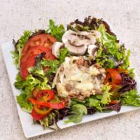 Philly Salad · A Generous 6-ounce portion of grilled steak or chicken with melted cheese, served on a bed o...