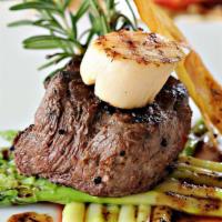 Filet Mignon & Scallops · Tasty and oh-so Tender Filet Mignon that just melts in your mouth, paired with flavorful Sca...