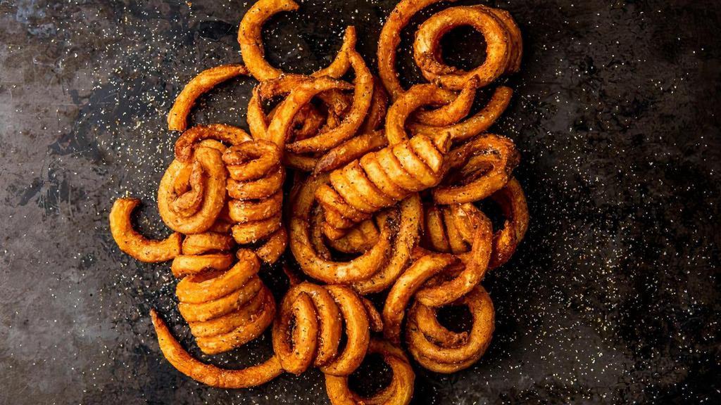 Small Curly Fries · A small side of our well-seasoned, flavorful curly fries. Serves 1.