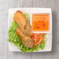 Fried Roll · Minced pork, mushrooms, and vegetables served with our homemade sweet and savory sauce.