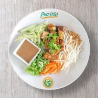 Tofu & Vegetable · Fried tofu and fresh vegetables served with vermicelli in our house marinade.
