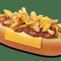 Junkyard Dog · Everything but the kitchen sink is served on this favorite! A delicious hot dog in a fresh, ...