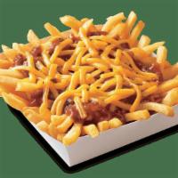 Classic Chili Cheese Fries · Golden brown French Fries topped with Wienerschnitzel's world famous Chili Sauce made from a...