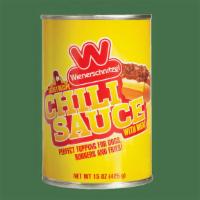Can Of Chili Sauce · Wienerschnitzel's world famous Chili Sauce now available in a can! Net wt. 15 oz.