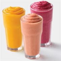 Fruit Smoothies · Blended with natural ingredients for a delicious, fresh taste. Choose from Strawberry Banana...
