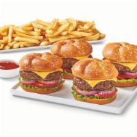 Cheeseburger Pack  · Start with 4 hand-pressed 100% beef patties topped with American cheese and build your own c...