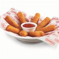 Mozzarella Cheese Sticks · Eight golden-fried cheese sticks served with your choice of dipping sauce.