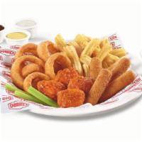 Build Your Own Sampler™ · Choose your favorite 3 or 4 appetizers.  Served with choice of dipping sauces.