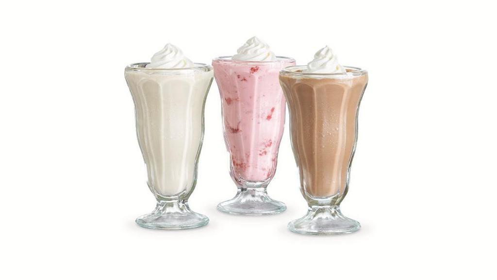 Milk Shakes  · Made with premium ice cream and topped with whipped cream.