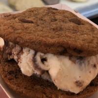 Classic Nox'wich · The classic ice cream sandwich.  A small scoop of vanilla ice cream sandwiched between two o...