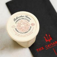 Bellwether Farms Crème Fraiche 5oz · This French-style cultured cream is the perfect addition to any caviar. It's rich, nutty, an...