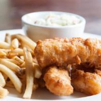 FISH-N-CHIPS · Alaskan Cod dipped in our homemade beer batter with tartar sauce and choice of two sides.