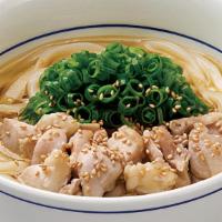 Chicken Udon · original noodles served with chicken topping and our homemade soup broth