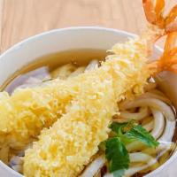 Shrimp Tempura Udon · Two piece shrimp tempura topping