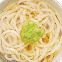 Kake Udon · plain udon (original noodles with our  homemade soup broth)