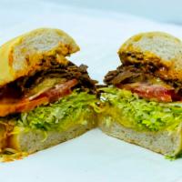 Tri Tip Southwest · Tri Tip, Pepperjack Cheese & Avocado w/ Chipotle Mayo, Shredded Lettuce, Tomatoes, Onions & ...