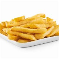 Steak Fries · Thick cut and fried to perfection with seasoning.