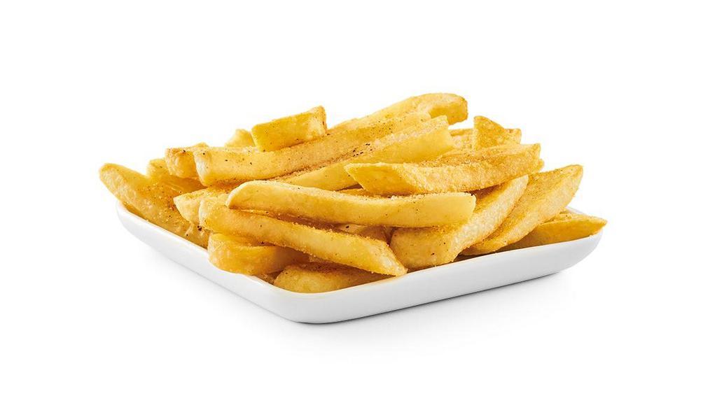 Steak Fries · Thick cut and fried to perfection with seasoning.