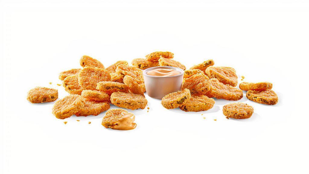 Fried Pickles · Breaded dill pickle slices served with southwestern ranch