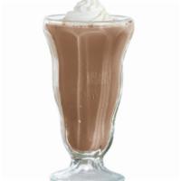 Chocolate Milk Shake · Made with premium chocolate ice cream and chocolate syrup. Topped with whipped cream.