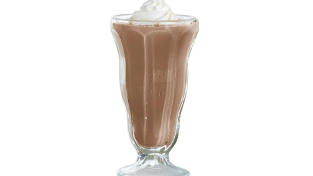 Chocolate Milk Shake · Made with premium chocolate ice cream and chocolate syrup. Topped with whipped cream.