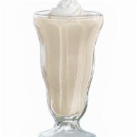 Vanilla Milk Shake · Made with premium vanilla ice cream and topped with whipped cream.