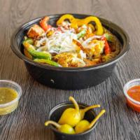 Veggie Grilled Breakfast Burrito Bowl · Cheese, Egg, Potato, Grilled Zucchini, Grilled Asparagus and Grilled Bell Pepper (No Tortill...