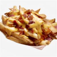 Bacon Cheese Fries · Fresh cut French fries topped with bacon and melted cheese.