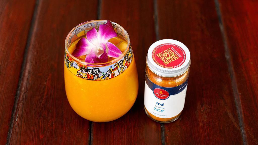 Golden Mango · A Colucci classic! A blend of Mangoes, Ird(Ethiopian Tumeric) and honey.