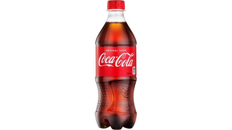 Bottled Coke · Made with Cane Sugar glass bottle