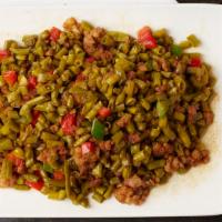 Sauteed Pickled Beans with Minced Pork · 酸豆角肉末