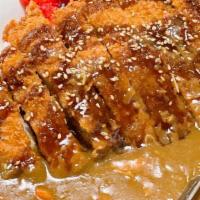 Chicken Katsu Curry · With chicken cutlet.