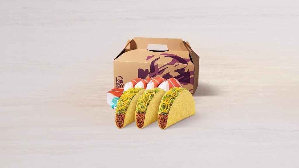 Taco Party Pack · Your choice of 12 of the following tacos: Crunchy or Soft Tacos, Crunchy or Soft Taco Supremes®.