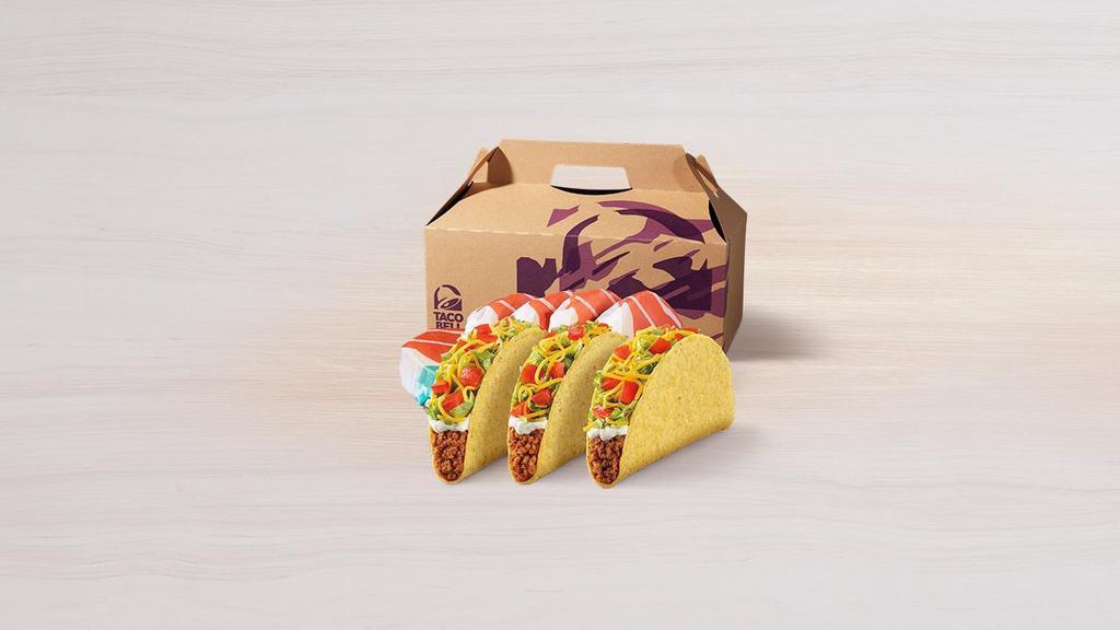 Supreme Taco Party Pack · Your choice of 12 of the following tacos: Crunchy or Soft Taco Supremes®.