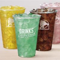 Drinks Party Pack · Includes four Medium fountain drinks of your choice.