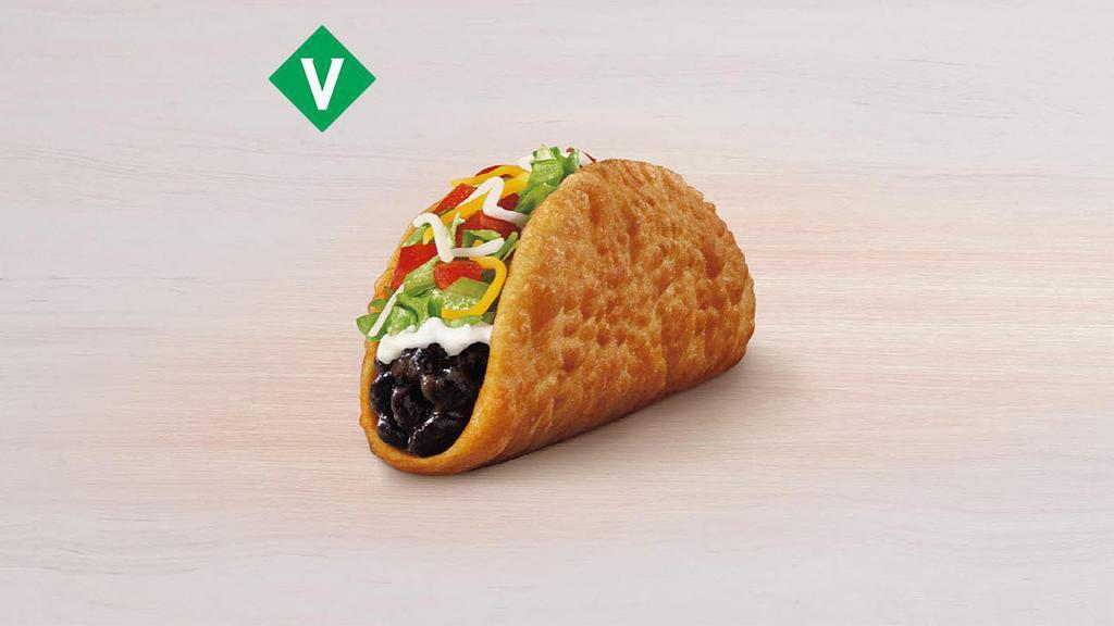 Black Bean Chalupa Supreme® · A chewy chalupa shell filled with black beans, reduced-fat sour cream, lettuce, tomatoes, and three-cheese blend.
