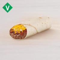 Bean Burrito · Warm flour tortilla filled with refried beans, shredded cheddar cheese, flavorful red sauce ...